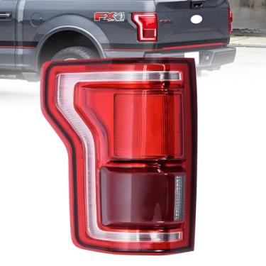 Imagem de Luz traseira de LED completa com ponto cego adequado para Ford F-150 F150 2015-2017, lâmpada de freio, luz de ré, substituição do lado esquerdo do motorista FO2800259 HL3Z-13405-D (lâmpadas e chicote