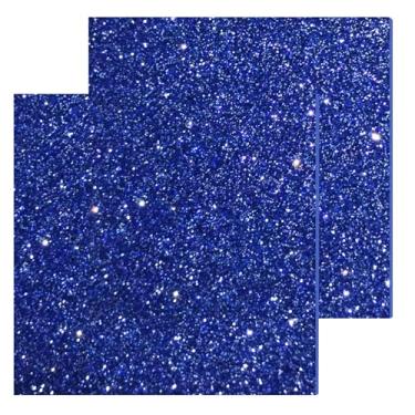 Imagem de Folhas de acrílico com glitter, 1/20.3 cm de espessura, 20 x 20 cm, folhas de acrílico brilhante de 3 mm para corte a laser, gravação, espaços em branco para convite, placas, decorações de festivais