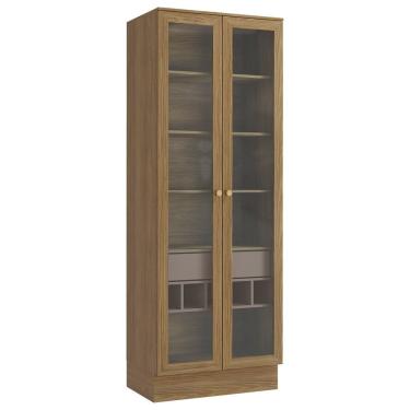 Imagem de Cristaleira Botanic M628 80cm 2 Portas 1 Gaveta Kappesberg