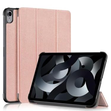 Imagem de Case Capa Anti Impacto Compatível para iPad A16 2025 (11a Geração) 10.9 função sleep magnética (Rose)