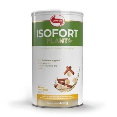 Imagem de PROTEÍNA VEGETAL ISOFORT PLANT 450g - BANANA COM CANELA - VITAFOR