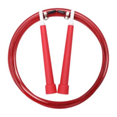 Imagem de Aymzbd Corda de Pular Rápida, Giratória 360°, com Rolamento de Esferas, Durável, Leve, Profissional, Ajustável, para Exercícios, Treinamento de Boxe, Fitness, Vermelho