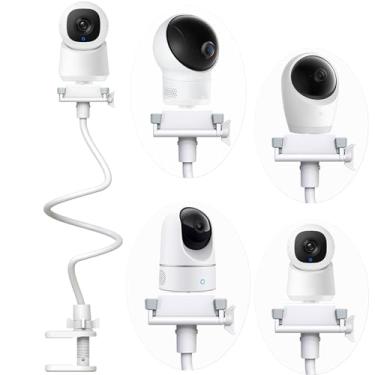 Imagem de Suporte flexível para monitor de bebê compatível com câmeras de segurança E30 / E21/ E110/S350 / E20/ E21 / C220 / C2110 / T8417/ T8354/ T8300 Câmeras ajustáveis para bebês com clipe de suporte