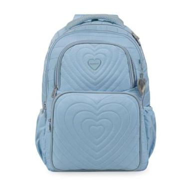 Imagem de Mochila Escolar Feminina Juvenil BG Girl Azul - Bagaggio, U