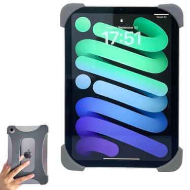 Imagem de ZhaoCo Alça de mão antiderrapante de silicone para iPad mini 7 (A17 Pro) 2024 / iPad mini 6 2021 8,3 polegadas - cinza