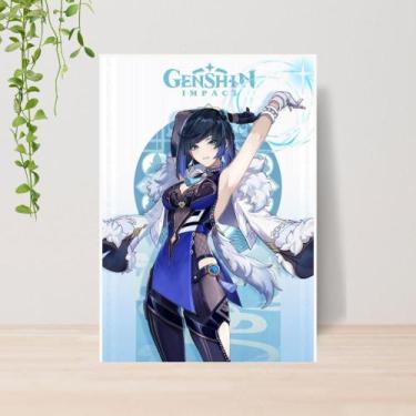 Imagem de Quadro Decorativo Jogo Genshin Impact A4  Placa MDF 006 - Lomi Art