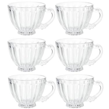 Imagem de Xícaras de Vidro 200ml com Alça Decorada – Elegância e Resistência para Café, Chá e Sobremesas (6)