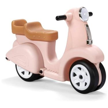 Imagem de Moto Infantil Vintage de Empurrar, Desenvolve Equilíbrio com 4 Rodas, 1,5 a 4 Anos, Step2, Rosa