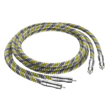 Imagem de Viborg Cabo de áudio RCA Audiocrast 9,9FT/3M Dual RCA macho para macho Cabo de áudio para amplificador, CD, DVD Play, Subwoofer (A52)