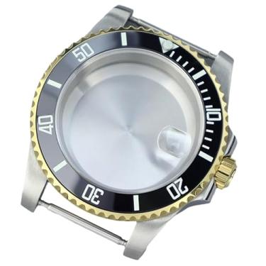 Imagem de FEIYASHI 40 mm Gold Diveing SUB Relógio Masculino Aço Caixa Vidro Safira para NH35 NH34/36 8215 2824 Movimento Acessórios de Relógio (Capa inferior sólida 1, para NH35 34 36 38 Movimento)
