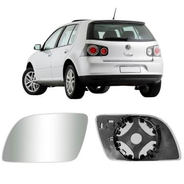 Imagem de Lente Base Espelho Retrovisor Golf 2012 A 2014 Lado Esquerdo