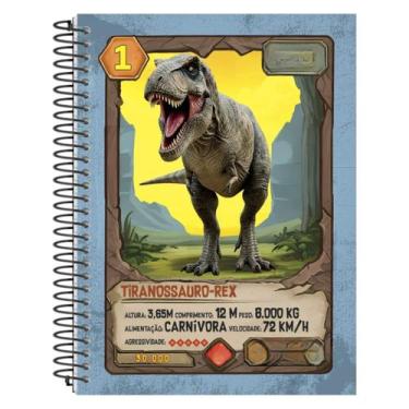 Imagem de Caderno universitario capa dura dino 1 materia 96 folhas - PanAmerican