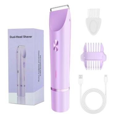 Imagem de Kit de aparador e barbeador de biquíni FIONOFY 2 em 1 para mulheres