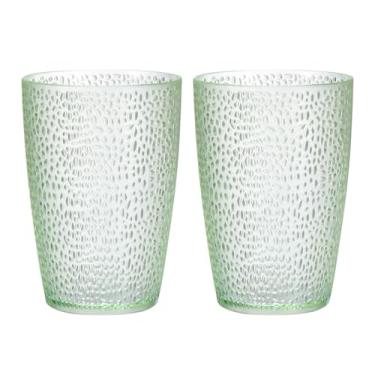 Imagem de Copos de acrílico de 368,5 g, 2 peças de copos reutilizáveis de plástico, copos de água, inquebráveis, empilháveis e laváveis na lava-louças para casa, ao ar livre, restaurante, esmeralda