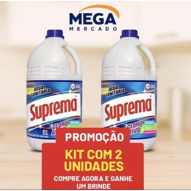 Imagem de 2 Candidas Suprema Litros com Brinde Envio Imediato Agua Sanitária