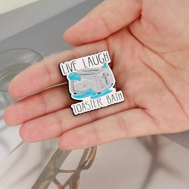 Imagem de Pinos esmaltados para mochilas, alfinetes de anime Ello Worm, broche de gato preto como presentes de gato preto chapéu engraçado broche vintage para bolsas de adultos, broche de pato legal para