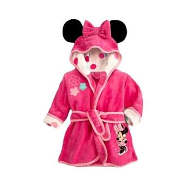 Imagem de Conjunto De Pijama Infantil Minnie Mouse Em Flanela Quente Para Outono