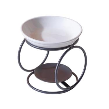 Imagem de Generic Queimador de óleo com estrutura de ferro, decoração para casa, estilo europeu, queimador de cera perfumada, aquecedor de óleo para sala de estar, Preto