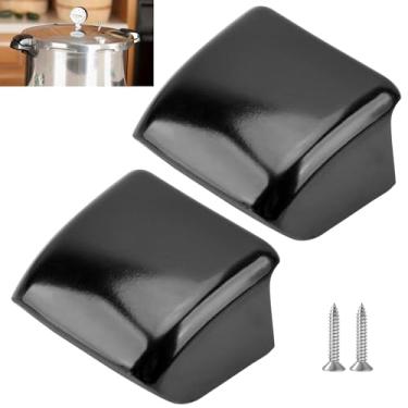 Imagem de 2 peças de substituição de alça de panela de pressão 85803 compatível com Pre-sto 01/C13, 01/C17, 01/CAA12H, 01/C22, 02/CAA12H, 02/CAA16H, 02/CAA20H, 0175001, 0175002 modelos com parafusos de