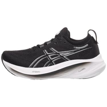 Imagem de ASICS Tênis de corrida feminino Gel-Nimbus 26, Preto/grafite cinza, 10.5