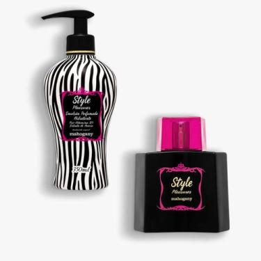 Imagem de Kit Style Pleasures com Fragrância e Hidratante Corporal - Mahogany