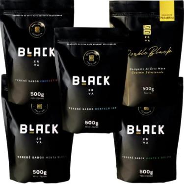 Imagem de KiT Tereré 5 Pacotes Black Erva Mate Personalizado Gourmet Premium Esc