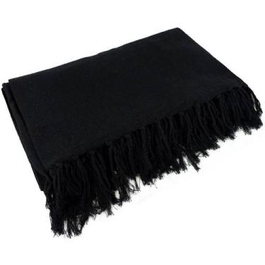 Imagem de Manta Para Sofá Gigante Decorativa Preto 2,40 X 1,80 - Dicaza