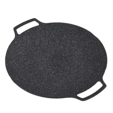 Imagem de RiToEasysports Panela de Grelha, Grelha Redonda de Liga de Alumínio Compatível Com 2 Alças para Grelhar Ao Ar Livre Interno