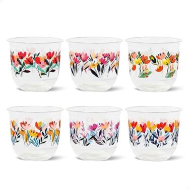 Imagem de TOSSWARE NATURAL Arc - Copos à base de plantas 340 g The Garden Gala - Alternativa de plástico para festas, despedidas de solteira, casamentos - Copos frios com tema reciclável - Conjunto de 24