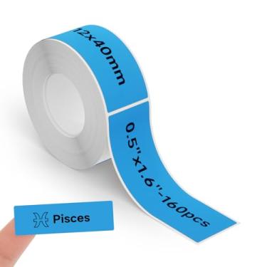 Imagem de Etiquetas Térmicas DETONGER 1/2 Largura Compatível com Refil de Fita Adesivos Revestidos para Etiquetadoras Fitas de Etiquetas, Escritório Doméstico, Escola, Uso Empresarial, Adesivo, À Prova de