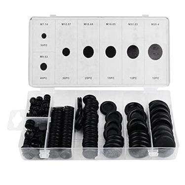 Imagem de 170 Pçs de Borracha Grommet Firewall Buraco Plug Conjunto 7 Tamanhos Kit Junta Fio Elétrico Ferramenta Ferragem Para Carro Hine Bomba Tubulação Água