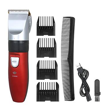 Imagem de Máquinas de cortar cabelo para homens Aparador de cabelo sem fio Kit aparador masculino Aparador de baixo ruído Conjunto de aparador de pelos para homens