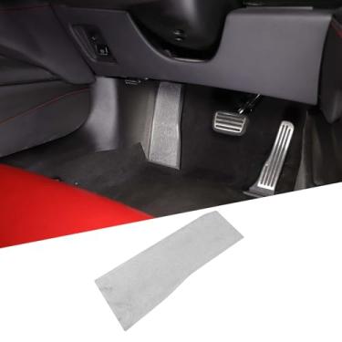 Imagem de Fgtagtal Almofada de descanso de pé Dead Pedal compatível com Chevrolet Corvette C8 2020-2025 Painel de pontapé do lado esquerdo Capa de acabamento antiderrapante do lado esquerdo do motorista