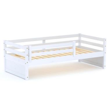 Imagem de Cama Solteiro Eco  Madeira Maciça Branco