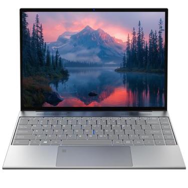 Imagem de Capa completa de metal para laptop de 14,1 polegadas, Celeron Quad-core 8 GB de RAM e notebook SSD de 256 GB, reconhecimento de impressão digital, desbloqueio e ID de toque, teclado retroiluminado
