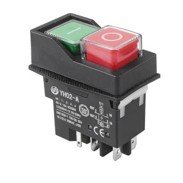 Imagem de 1 peça interruptor eletromagnético IP55 à prova d'água 4 pinos AC250V 16A chave magnética de segurança para máquinas-ferramenta - 5 pinos