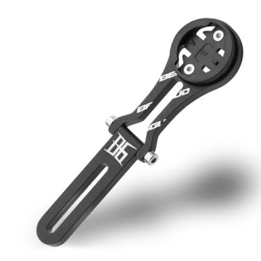 Imagem de HUIOP Suporte para computador para bicicleta ajustável para guidão integrado para bicicleta