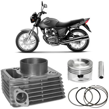 Imagem de Kit Motor Cilindro Moto CG 150 Cargo Fan Sport Titan Mahle