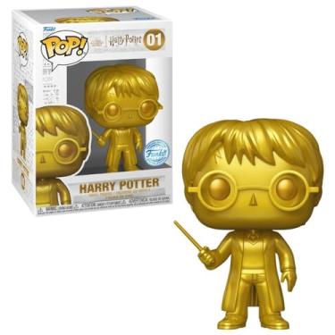 Imagem de Funko Pop Harry Potter Nº.01 Metálica Gold Edition Edição Especial Exclusiva