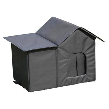 Imagem de Generic Casinha para Gatos, Cama para Dormir, Equipamento para Brincar e Descansar, Decoração Multifuncional e Estável, Tecido Oxford Leve para Canil, Preto