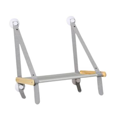 Imagem de Bothyi Rede para gatos, poleiro para gatos, poleiro para assentos de janela, para pendurar em janelas de fácil instalação, presente para prateleiras, Cinza