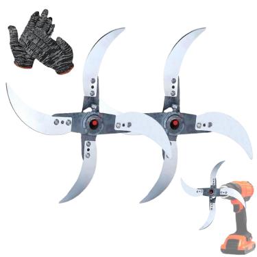 Imagem de Triturador Para Grama,Triturador De Relva | Ferramentas com 12 Furos para Montagem em Quintal, Pátio, Relvado e Jardim