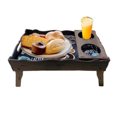 Imagem de Bandeja de café da manhã para cama e porta-copos