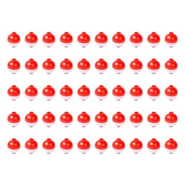 Imagem de 50 peças de Isqueiros Pesca Snap on Float Push Button Boias Redondas Ferramentas Indicadores Mordida
