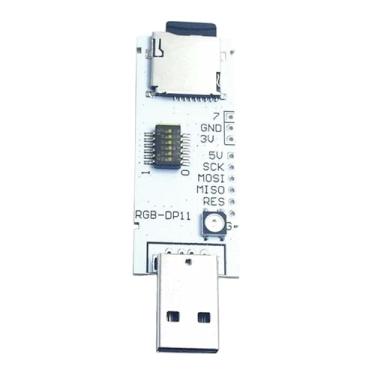 Imagem de MERIGLARE Placa de desenvolvimento ATmega32U4, componente de escritório com 64 scripts, peça de reposição, cartão TF de 128 MB com indicadores para