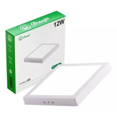 Imagem de LUMINARIA PAINEL / PLAFON DE LED BRANCO - BIVOLT - 12W QUADRADO SOBREP