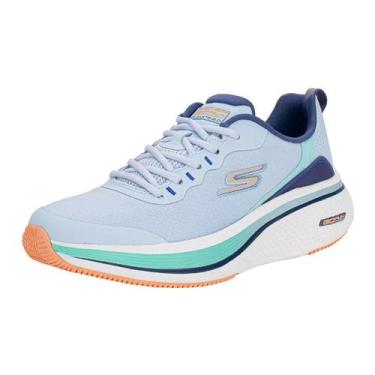 Imagem de Tenis Feminino Running Corrida Estilo Elevate 2 Skechers, Marinho, Ver