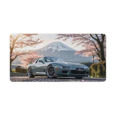 Imagem de HouLaiZhe JDM Sakura RX7 Subaru Gaming Mouse Pads JDM Car Desk Pads Grandes Mousepads para teclado de mesa, computador Mat30 x 60 cm