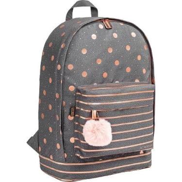 Imagem de Mochila Tilibra costas académie listras e poá
