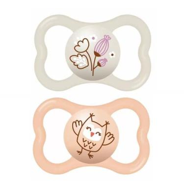 Imagem de Kit 2 Chupetas Bico de Silicone Air 16m+  Neutra  MAM